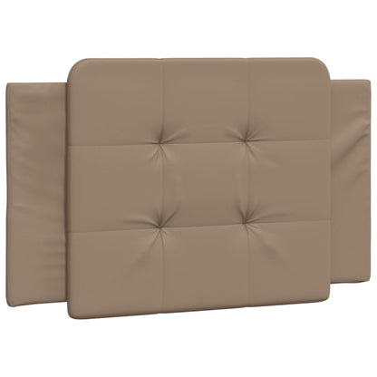 Bed met matras kunstleer cappuccinokleurig 80x200 cm