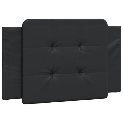 Bed met matras kunstleer zwart 90x190 cm