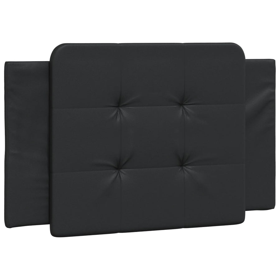 Bed met matras kunstleer zwart 90x190 cm
