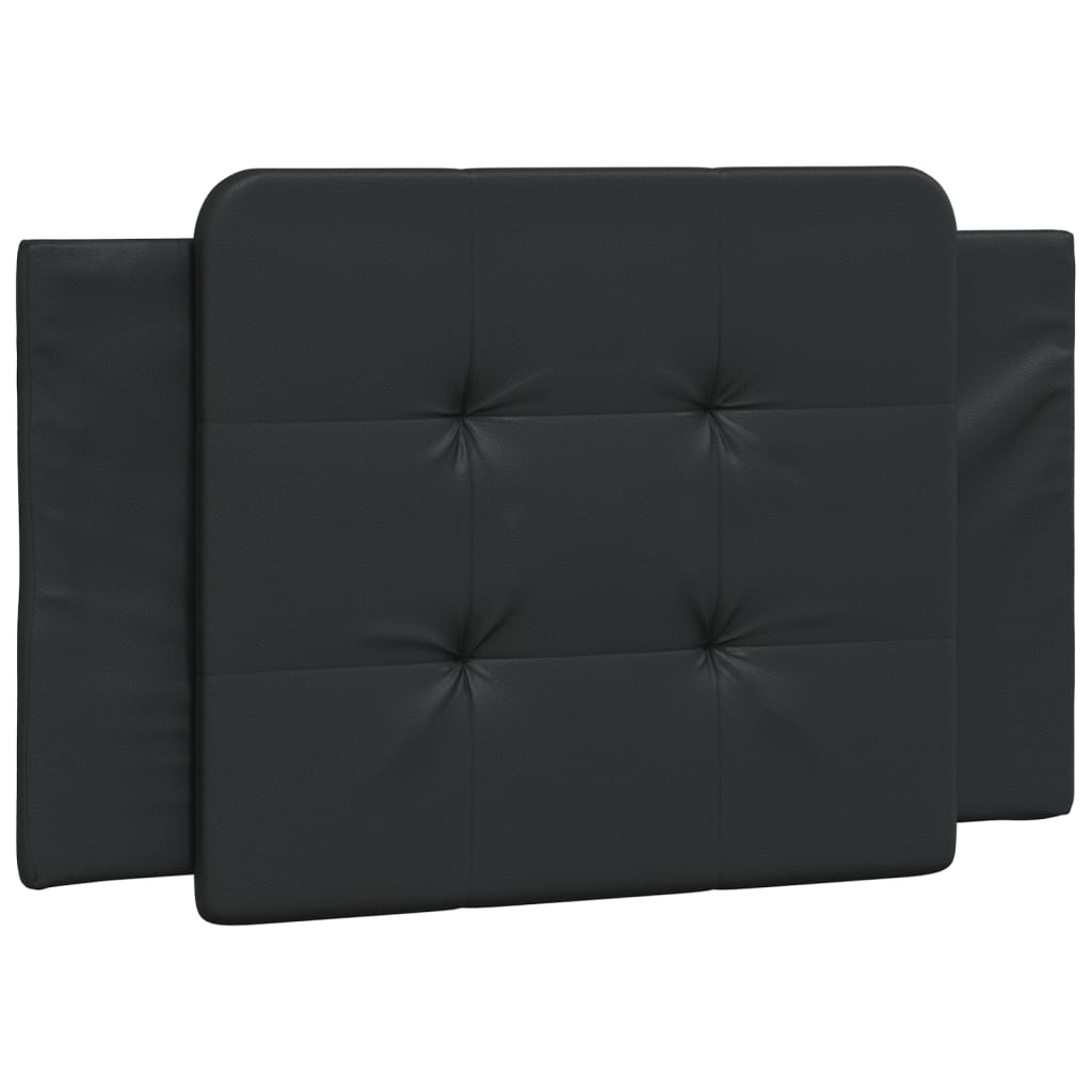 Bed met matras kunstleer zwart 90x200 cm