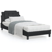 Bedframe kunstleer zwart 90x200 cm