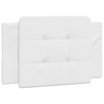 Bed met matras kunstleer wit 90x200 cm