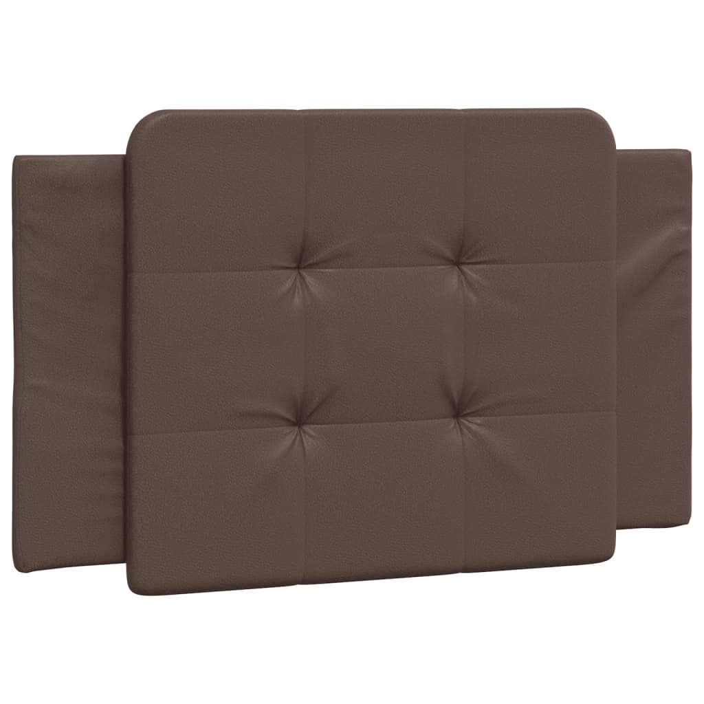 Bed met matras kunstleer bruin 100x200 cm