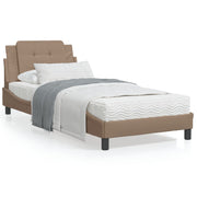 Bedframe 100x200 cm kunstleer cappuccino