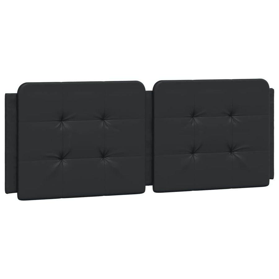 Bed met matras kunstleer zwart 120x200 cm