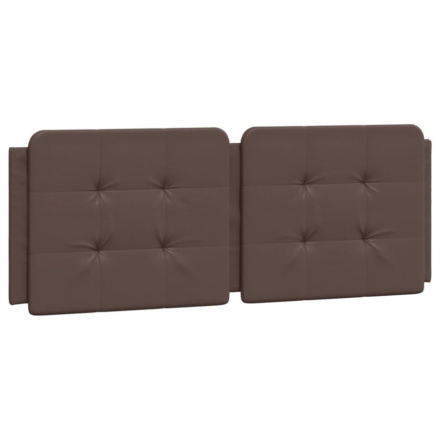 Bed met matras kunstleer bruin 120x200 cm