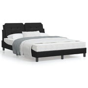 Bedframe kunstleer zwart 140x190 cm