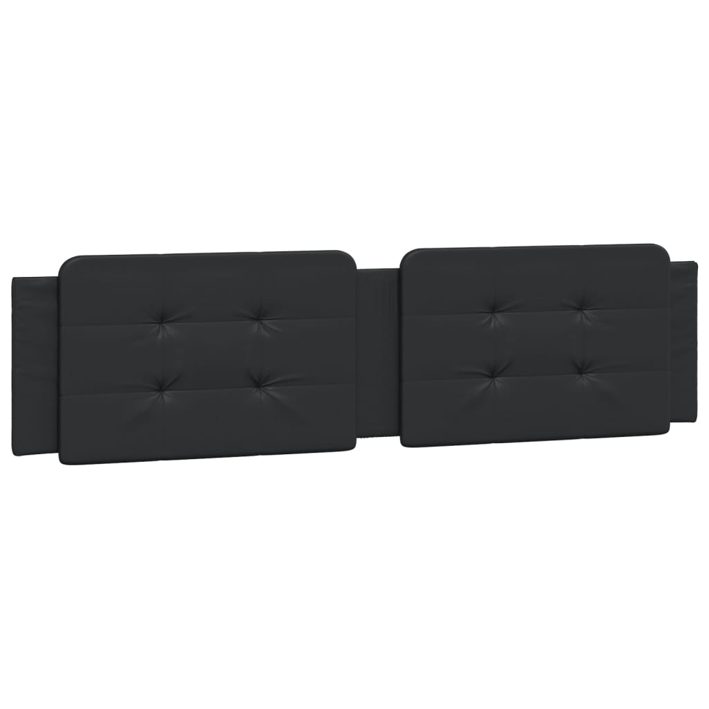 Bed met matras kunstleer zwart 160x200 cm