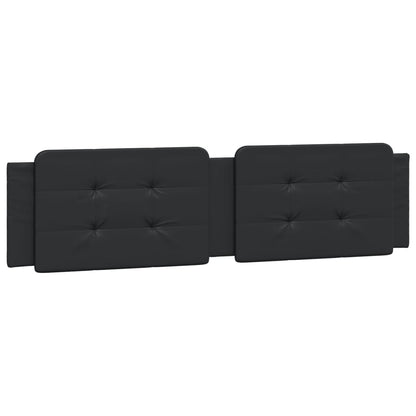 Bed met matras kunstleer zwart 160x200 cm