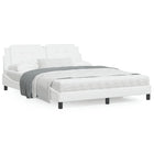 Bed met matras 160x200 cm kunstleer wit