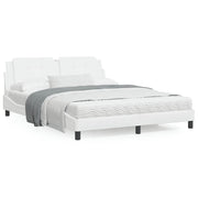 Bed met matras 160x200 cm kunstleer wit