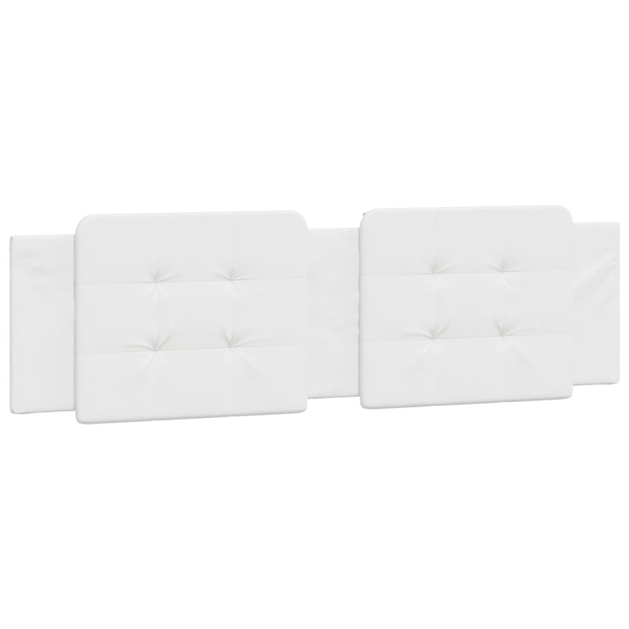 Bed met matras kunstleer wit 180x200 cm