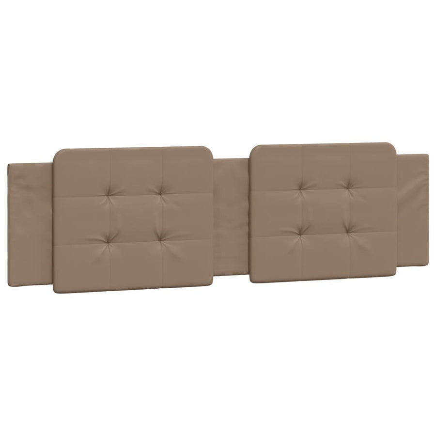 Bed met matras kunstleer cappuccinokleurig 180x200 cm