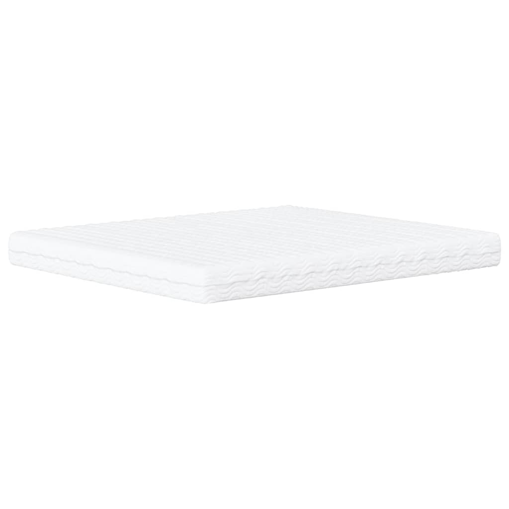 Bed met matras kunstleer cappuccinokleurig 180x200 cm