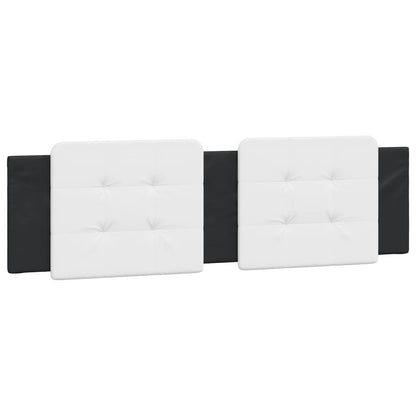 Bed met matras kunstleer zwart en wit 180x200 cm