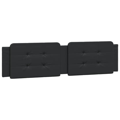 Bed met matras kunstleer zwart 200x200 cm