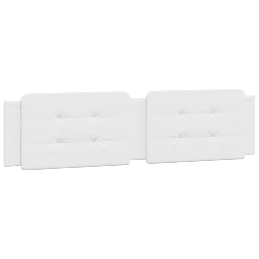 Bed met matras kunstleer wit 200x200 cm