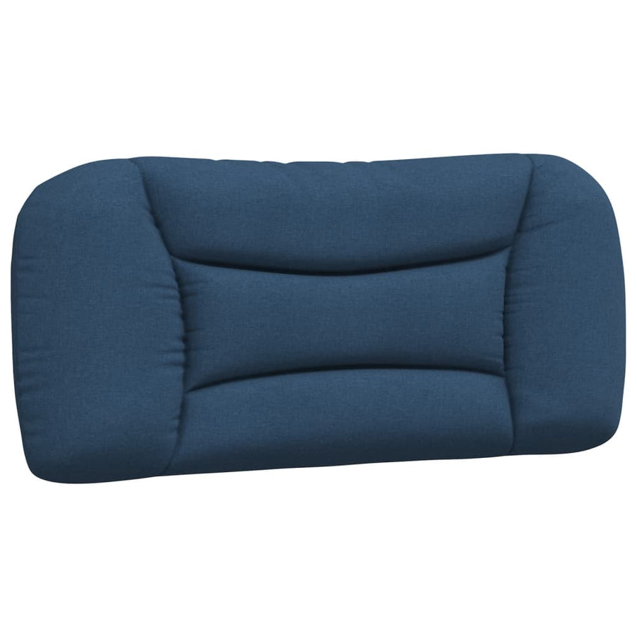 Bedframe met LED zonder matras "Hvar" 90x190 cm stof blauw