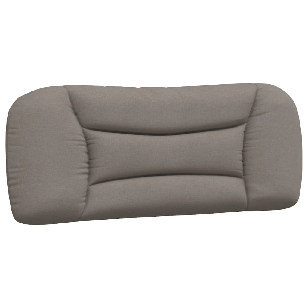 Bedframe Met Led-Verlichting Stof Taupe 100X200 Cm