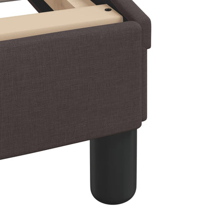 Bedframe met LED zonder matras "Hvar" 120x200 cm stof donkerbruin