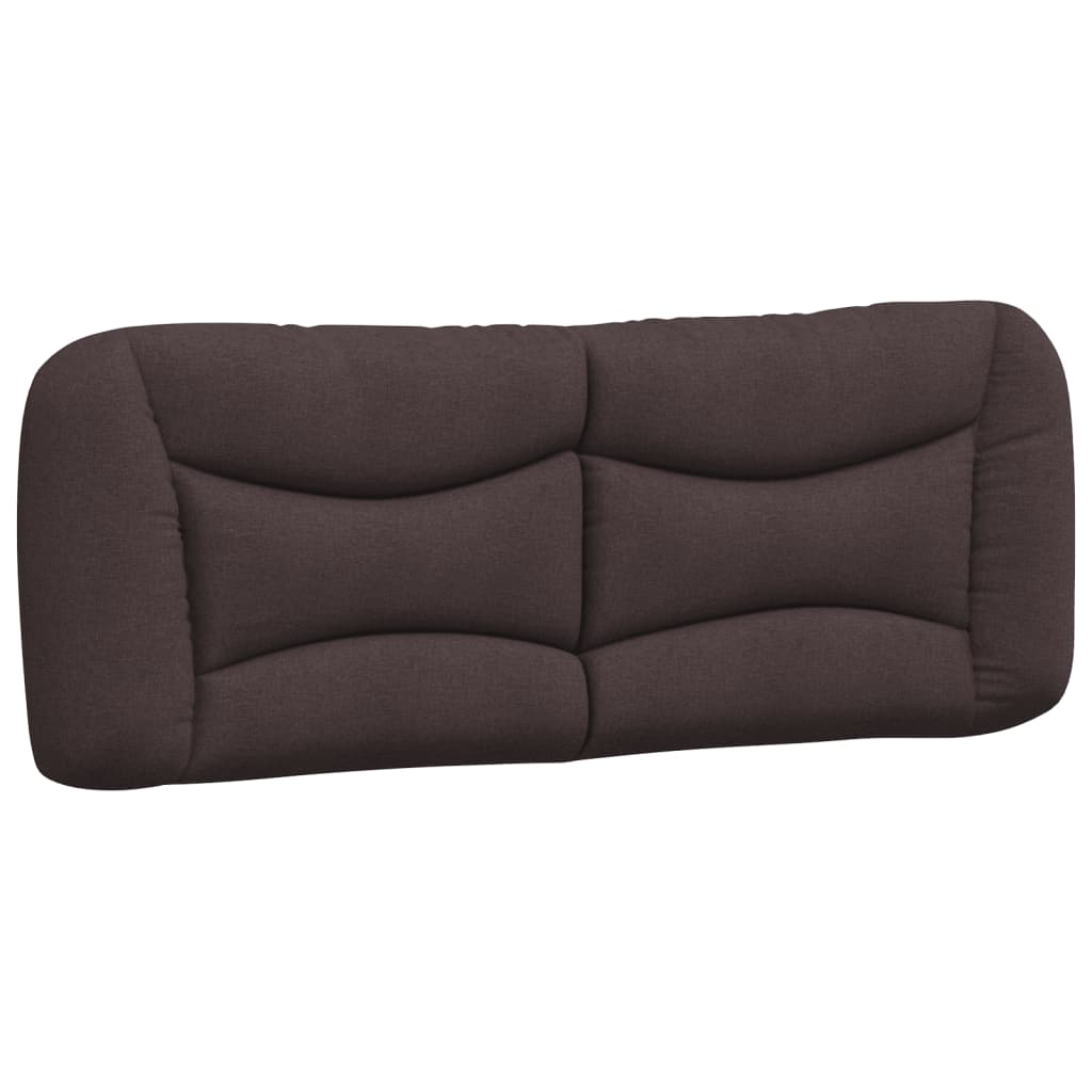 Bedframe met LED zonder matras "Hvar" 120x200 cm stof donkerbruin