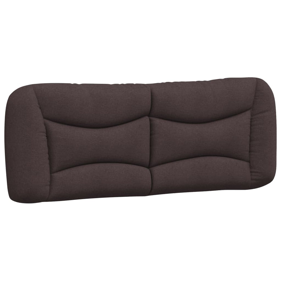 Bedframe met LED zonder matras "Hvar" 120x200 cm stof donkerbruin