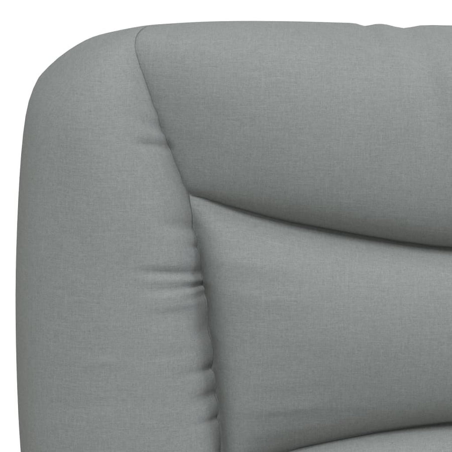 Bedframe Met Led-Verlichting Stof Lichtgrijs 140X200 Cm