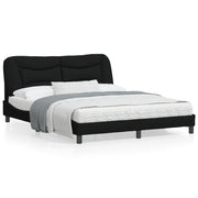 Bedframe 160x200 cm zwart met LED
