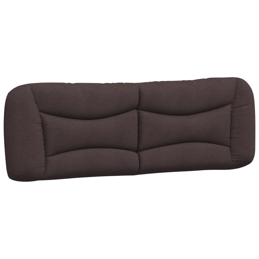 Bedframe met LED zonder matras "Hvar" 160x200 cm stof donkerbruin
