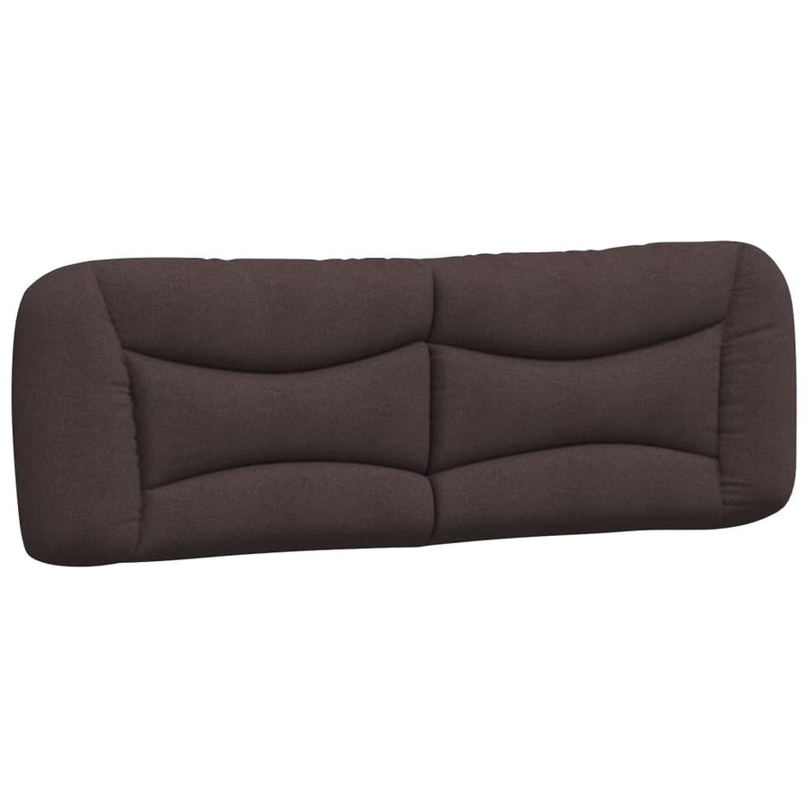 Bedframe met LED zonder matras "Hvar" 160x200 cm stof donkerbruin