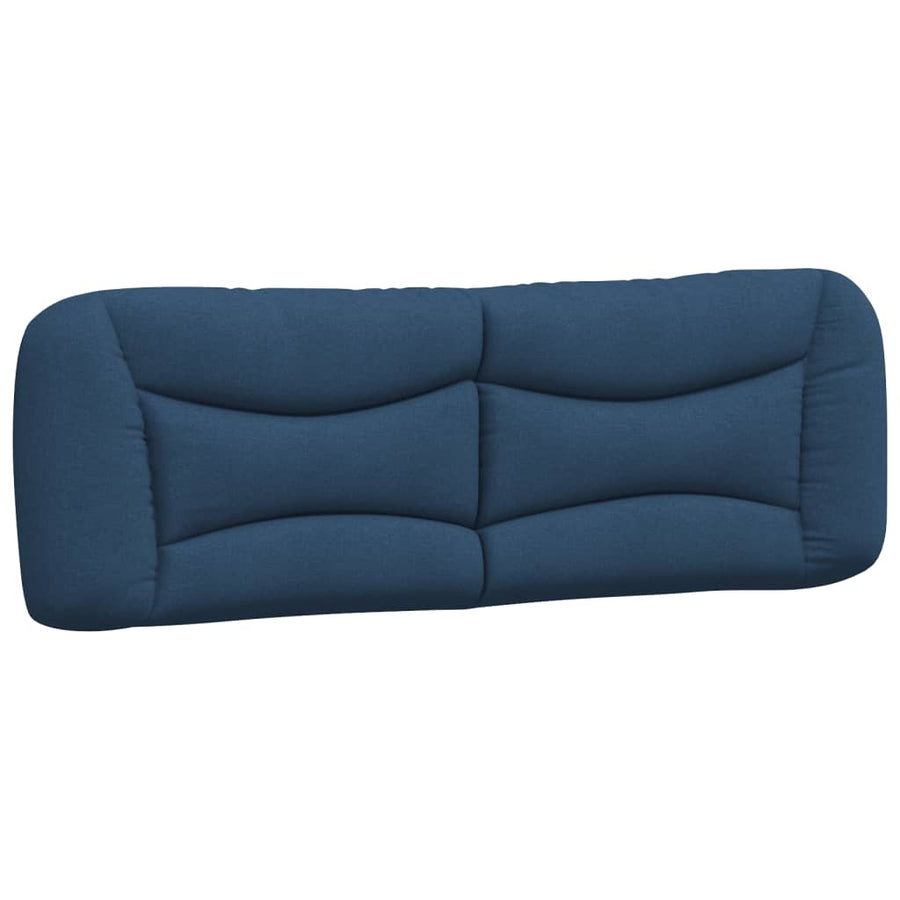 Bedframe Met Led-Verlichting Stof Blauw 160X200 Cm