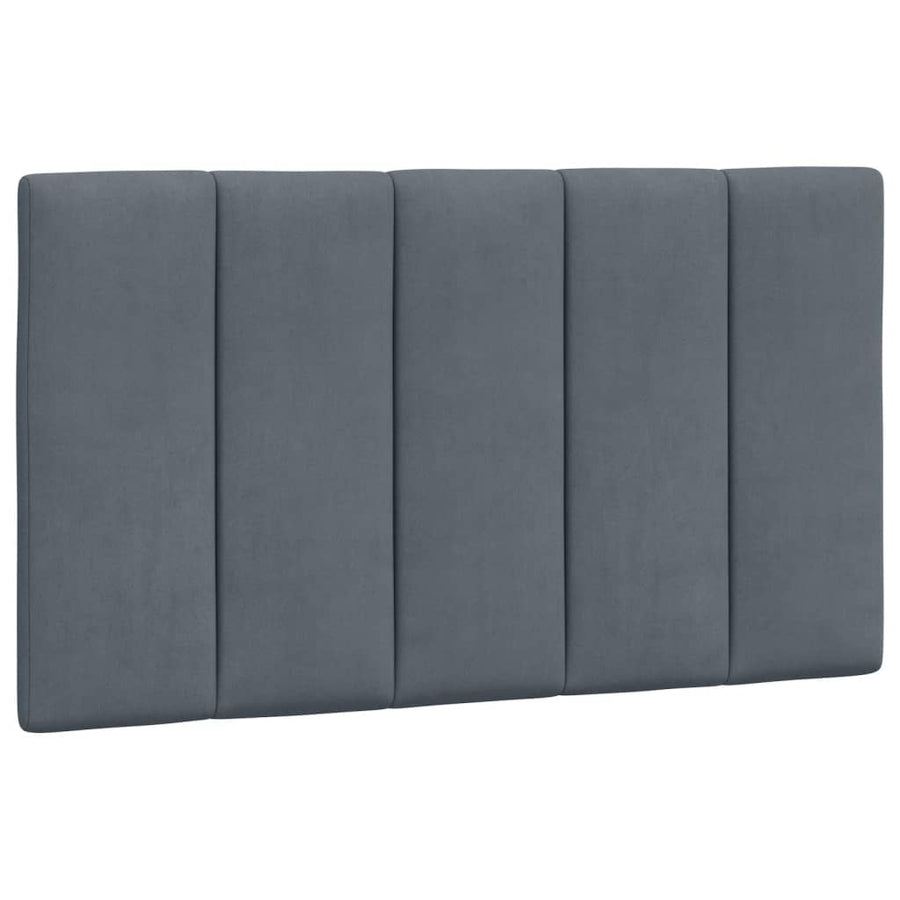 Bedframe Met Led-Verlichting Fluweel Donkergrijs 80X200 Cm
