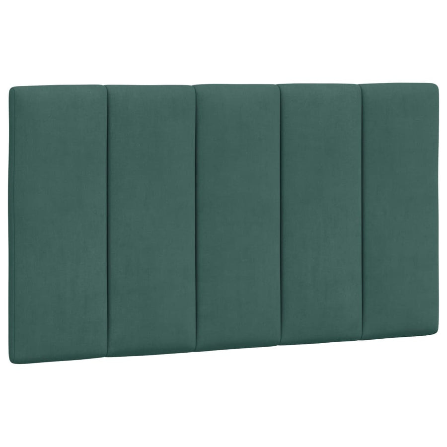 Bedframe Met Led-Verlichting Fluweel 80 x 200 cm Donkergroen