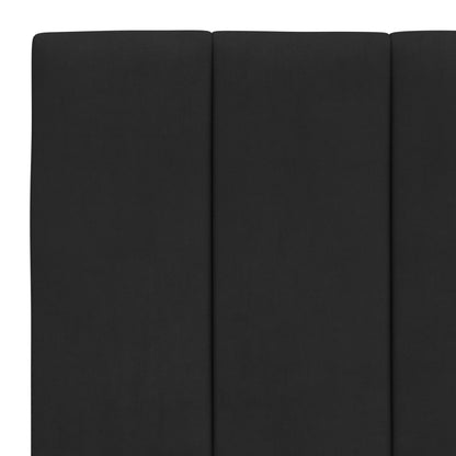 Bedframe Met Led-Verlichting Fluweel Zwart 90X190 Cm
