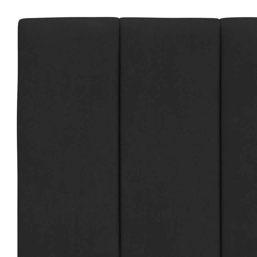 Bedframe Met Led-Verlichting Fluweel Zwart 90X190 Cm