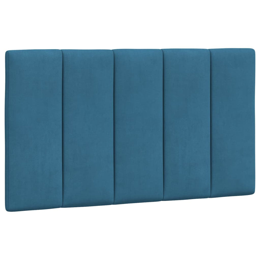 Bedframe Met Led-Verlichting Fluweel Blauw 90X190 Cm