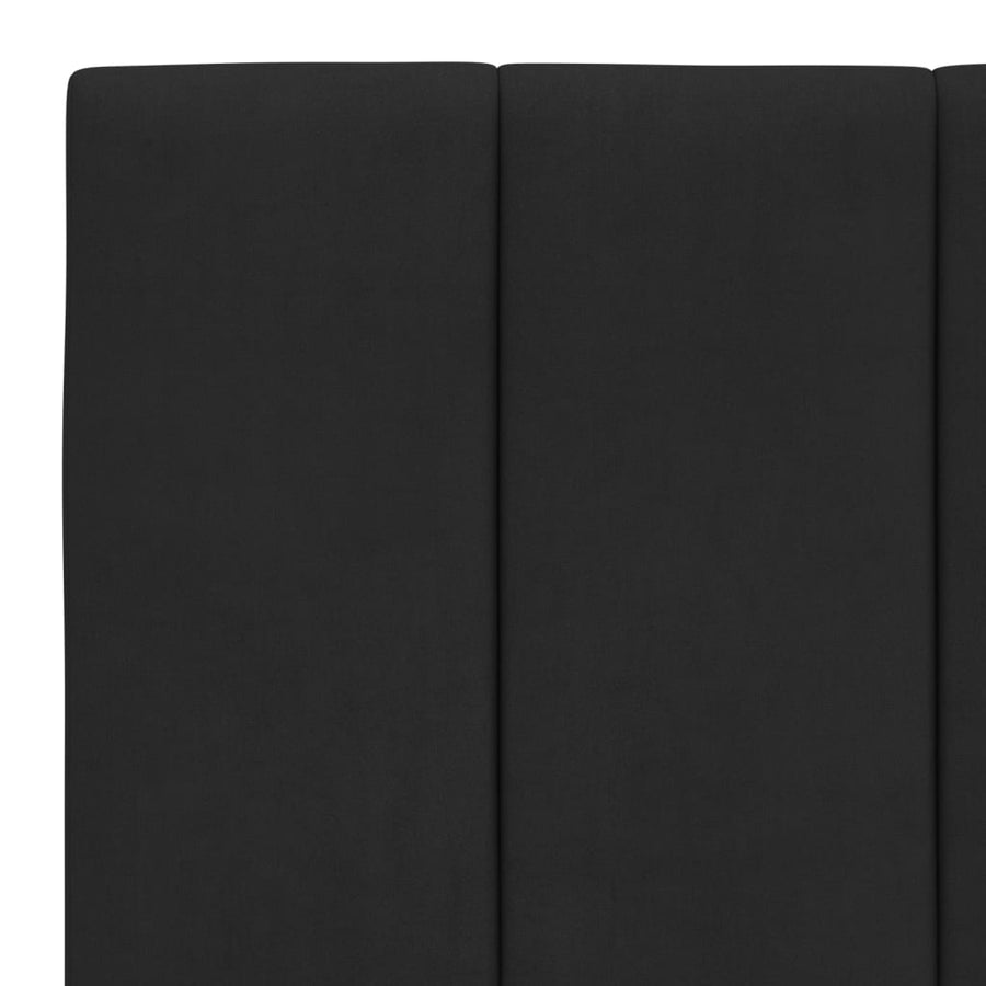 Bedframe Met Led-Verlichting Fluweel Zwart 100X200 Cm