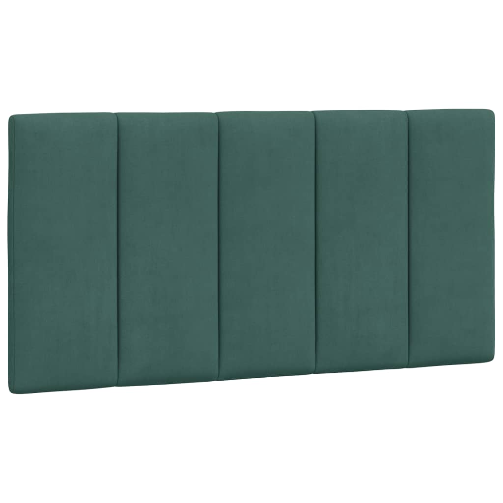 Bedframe Met Led-Verlichting Fluweel 100 x 200 cm Donkergroen