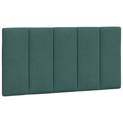 Bedframe Met Led-Verlichting Fluweel 100 x 200 cm Donkergroen