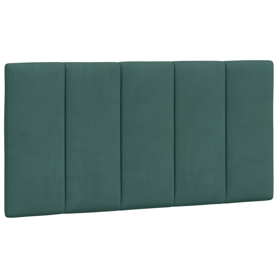 Bedframe Met Led-Verlichting Fluweel 100 x 200 cm Donkergroen
