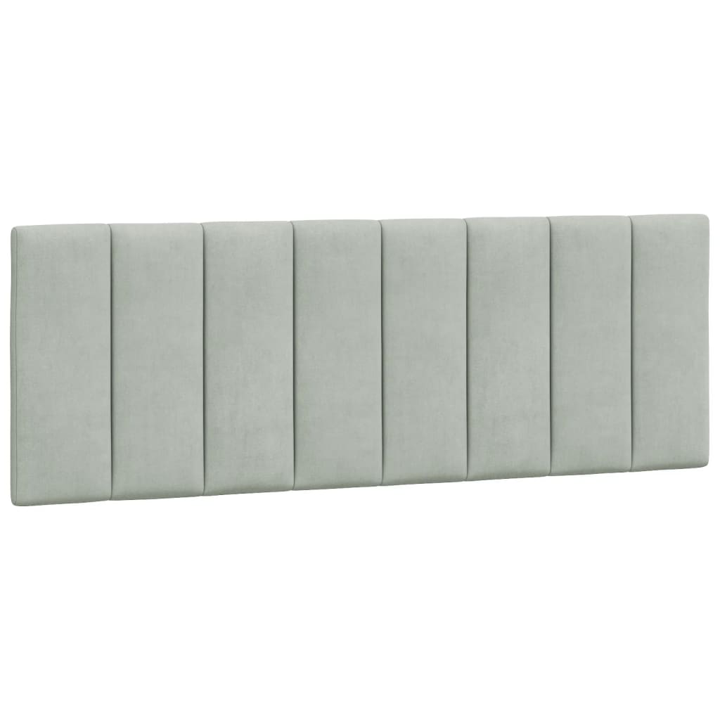 Bedframe Met Led-Verlichting Fluweel Lichtgrijs 120X200 Cm