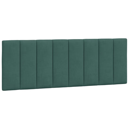 Bedframe Met Led-Verlichting Fluweel Donkergroen 120X200 Cm