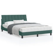 Bedframe 120x200 cm donkergroen fluweel met LED