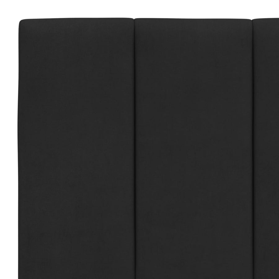 Bedframe Met Led-Verlichting Fluweel 160 x 200 cm Zwart