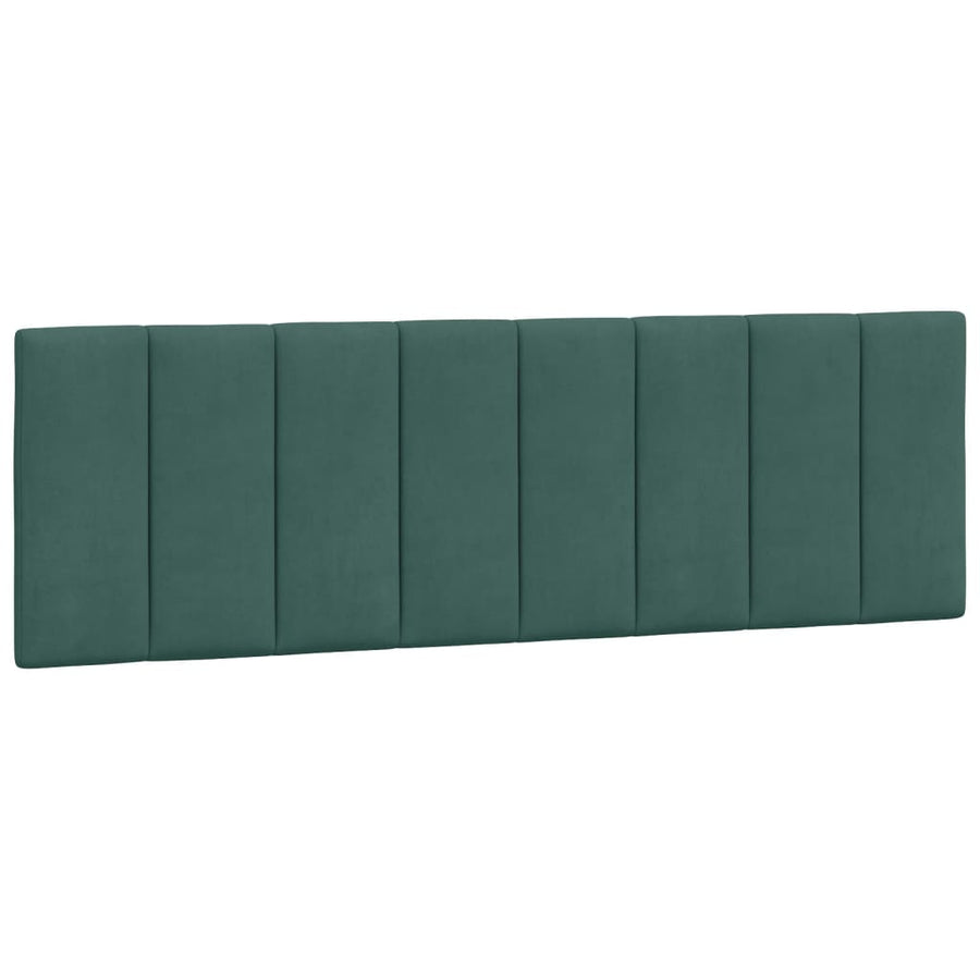 Bedframe Met Led-Verlichting Fluweel 160 x 200 cm Donkergroen