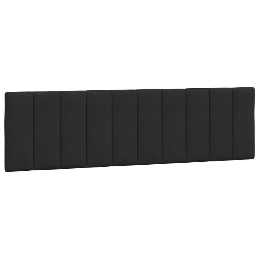 Bedframe Met Led-Verlichting Fluweel Zwart 180X200 Cm