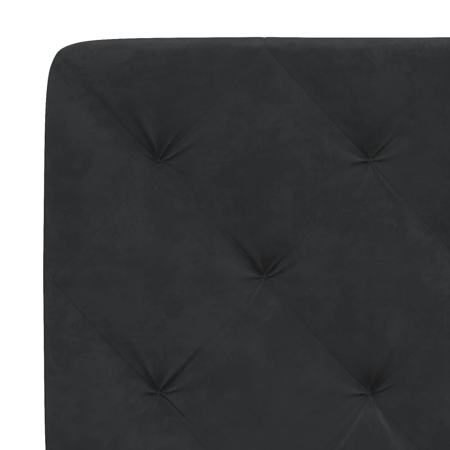 Bedframe met LED-verlichting fluweel zwart 80x200 cm