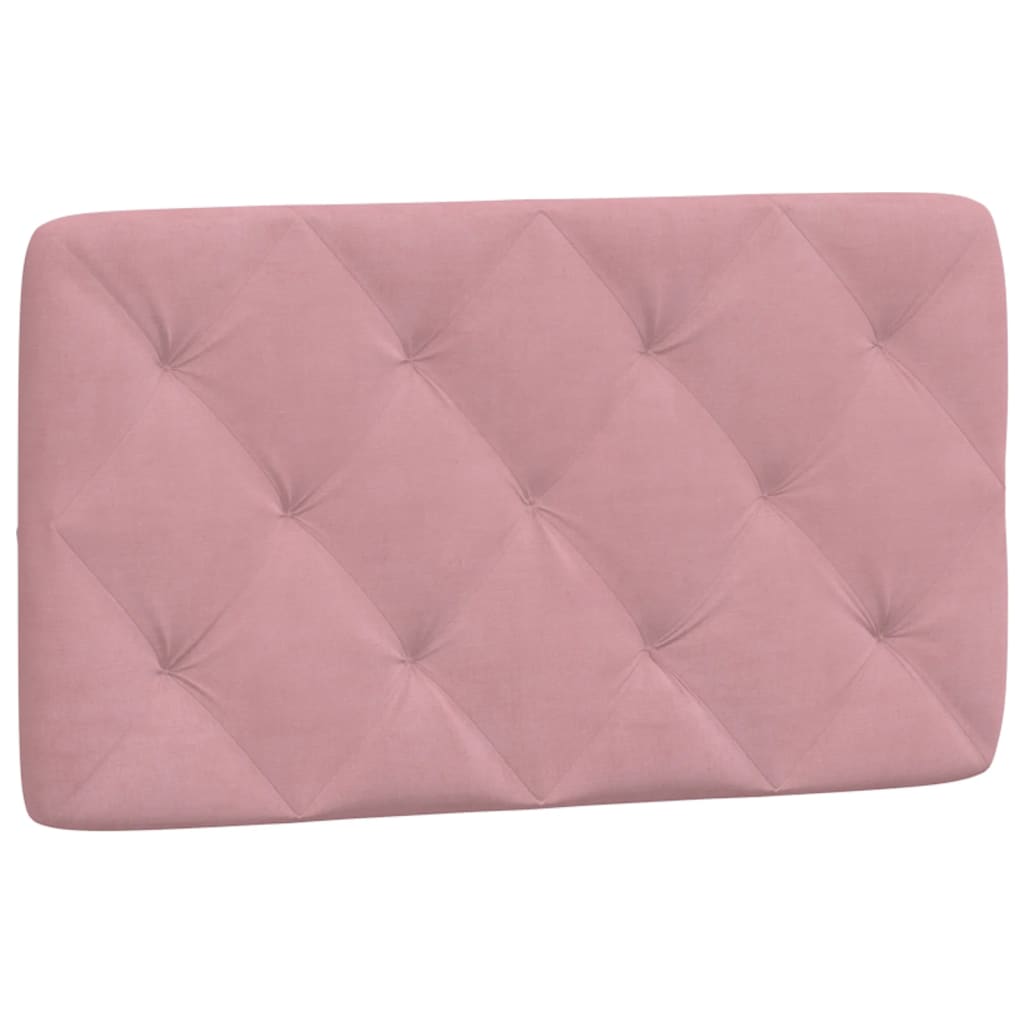 Bedframe met LED-verlichting fluweel roze 80x200 cm