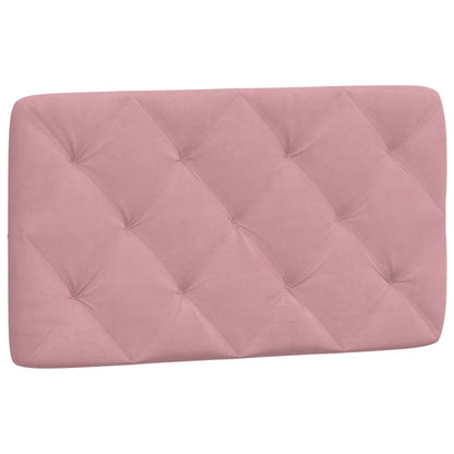 Bedframe met LED-verlichting fluweel roze 90x190 cm