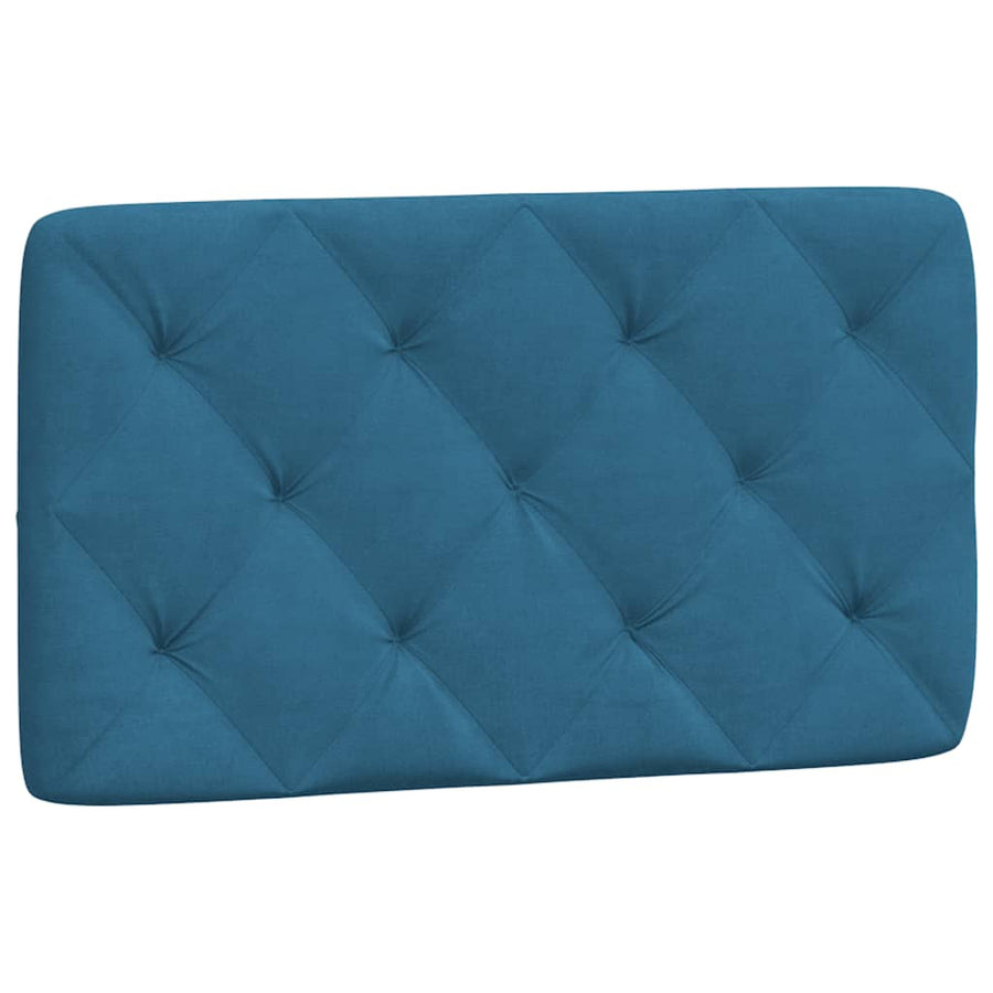Bedframe met LED-verlichting fluweel blauw 90x200 cm